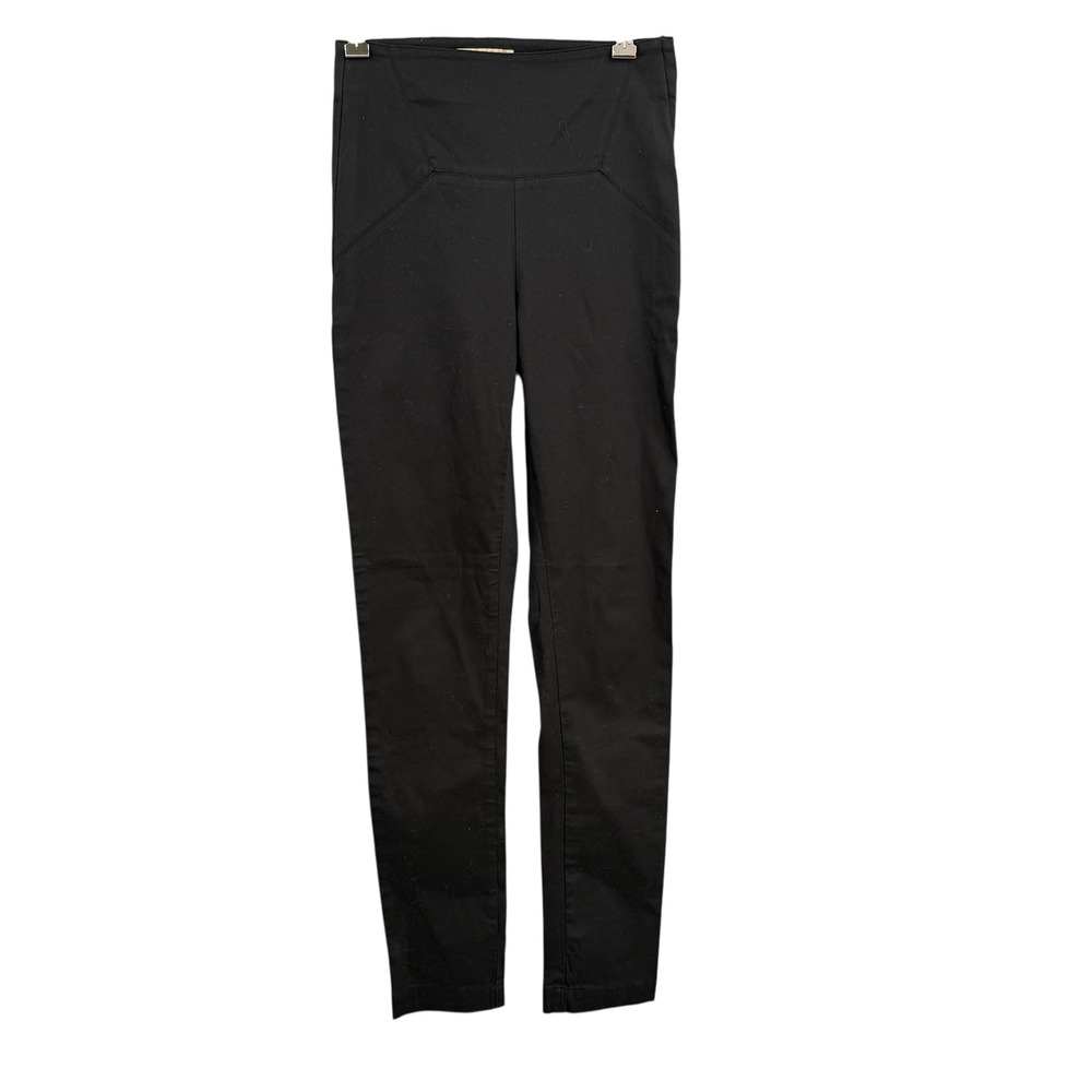 Whyred Supra Thin Stretch Black Pants Size 36 US 4 Skinny Side Zip High Rise